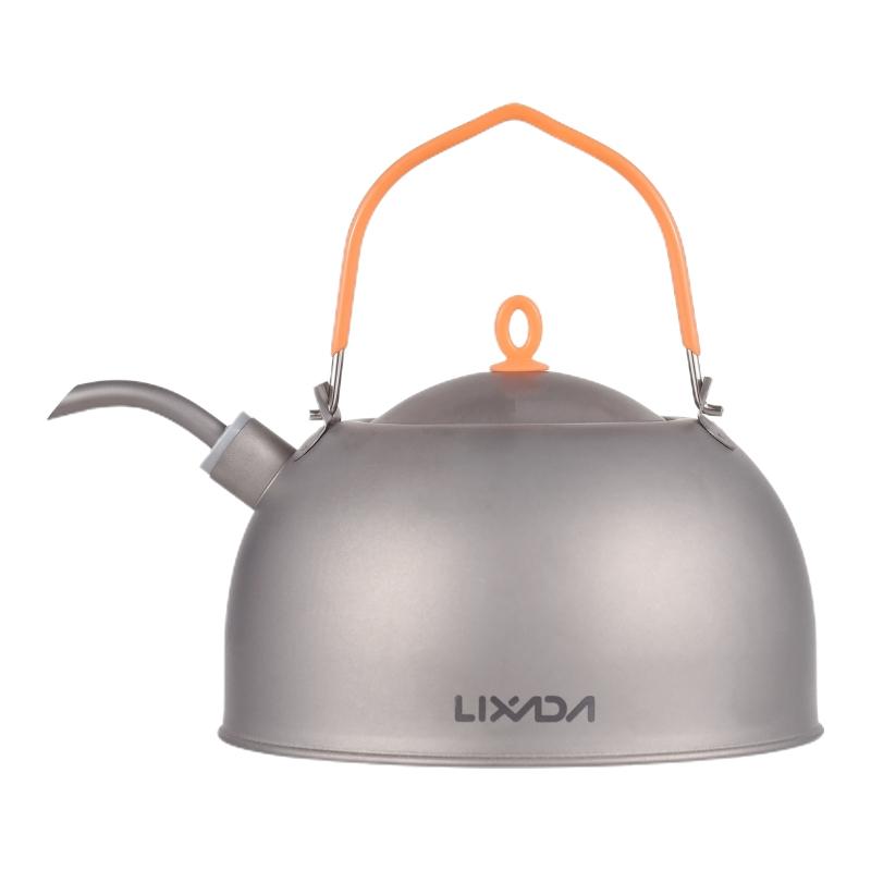 

Small Hot Water Kettle 0.5L with Coffee Pot Ti Spout Lightweight Portable for Camping Hiking Backpacking Picnic 0.5L