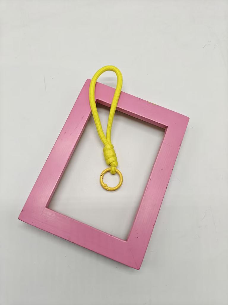 New colored hand-woven rope, mobile phone lanyard, doll bag, keychain DIY jewelry, pendant accessories.
