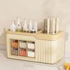 Kitchen Spice Rack Plastic Floor Spice Storage Rack Multifunctional Knife Rack Oil And Salt Sauce And Vinegar Organising Storage Racks