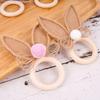 Spring Napkin Rings 6 Pieces Boho Serviette Buckles Party Supplies Rabbit Ear Holiday Napkin Ring Holder for Home Entertainers