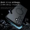 Luxury Matte Skinfeel Magnetic Air Bags Case Samsung Galaxy S25 S24 S23 S22 Ultra Plus FE A55 A54 A35 A25 A24   Anti Fall Cover