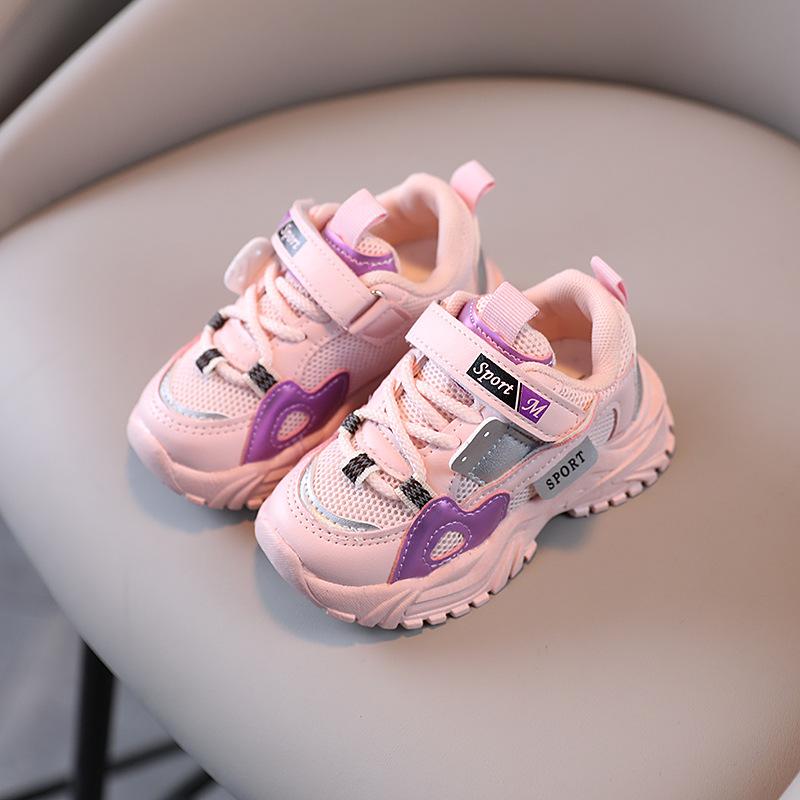 Sports Shoes for Girls Spring and Autumn Children Soft Soled Breathable Mesh Shoes for Boys Light Toddler Shoes Casual Shoes