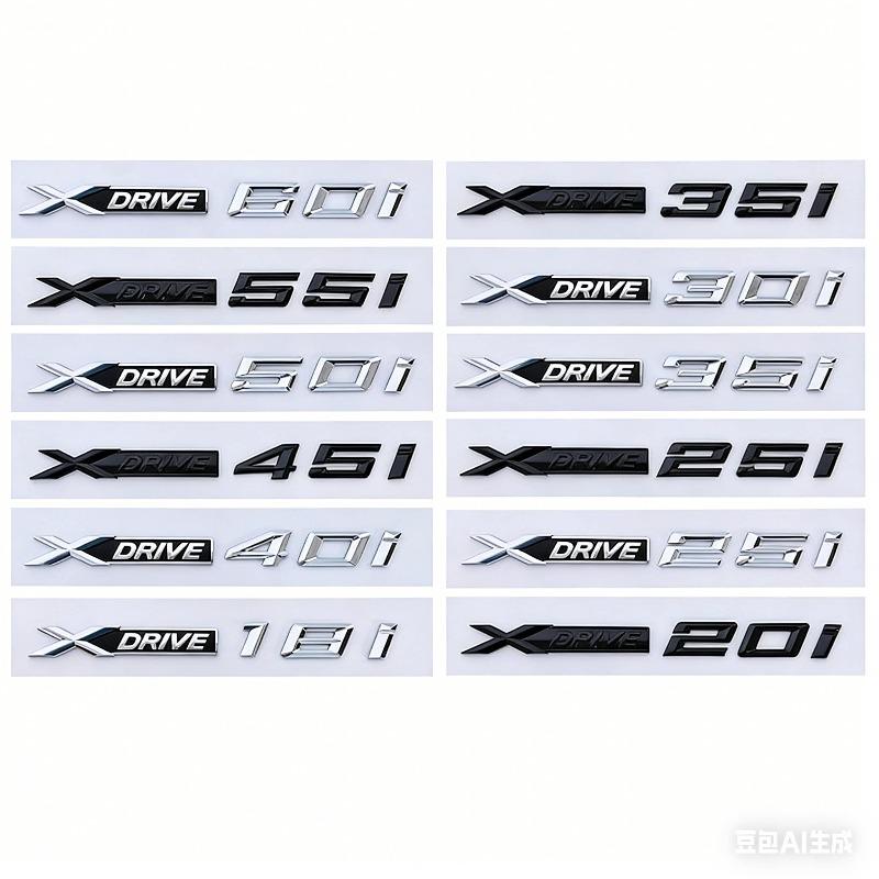 Suitable for X3X5X6 car logo modified fender xdrive20I 28I 30I 35I 50I modified label
