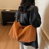 Tote Bag Large Capacity Suede Pillow Bag Women's Shoulder Crossbody Bag