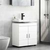 Bathroom Cabinet Set TULUM White 60 X 34 X 63 Cm Particleboard