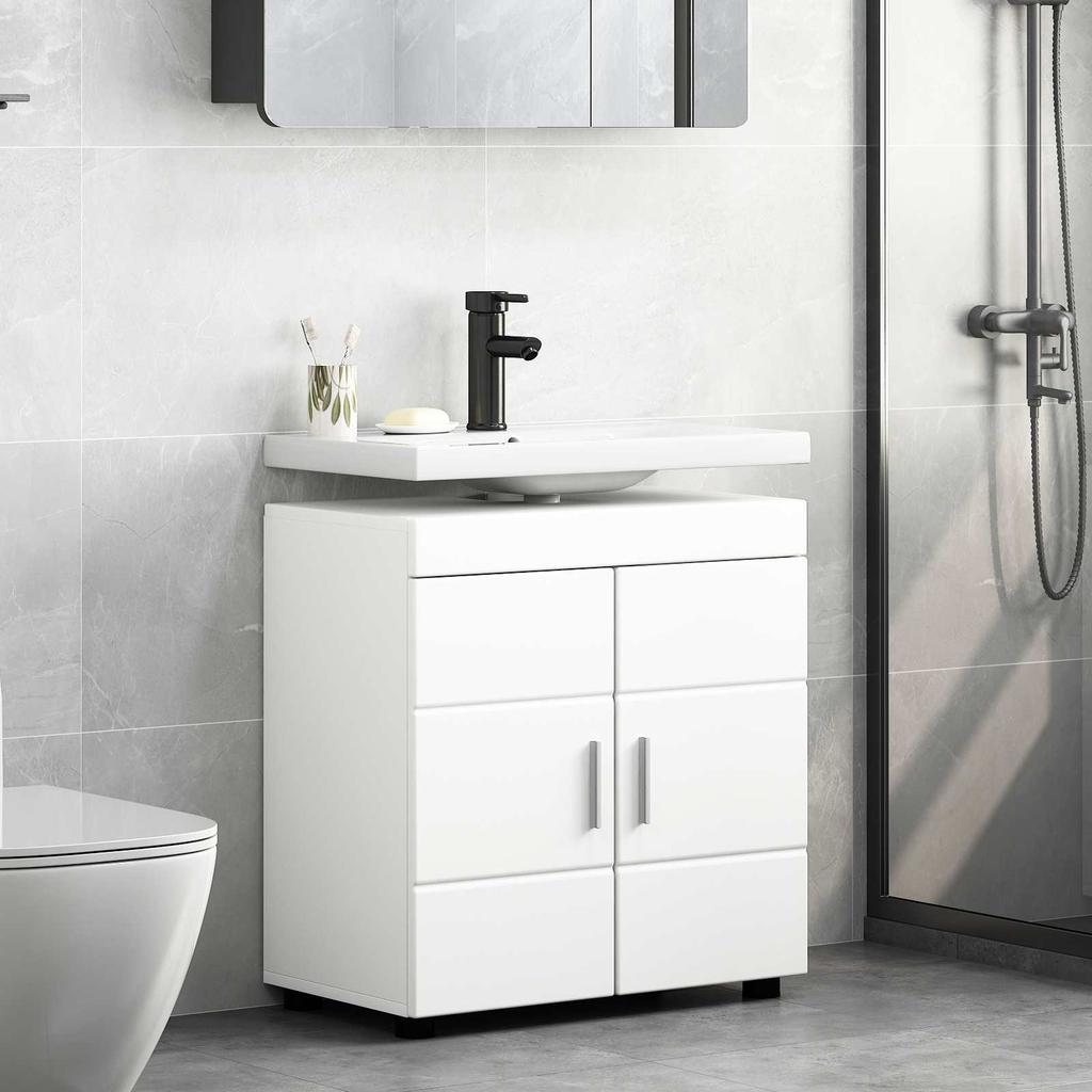 Bathroom Cabinet Set TULUM White 60 X 34 X 63 Cm Particleboard