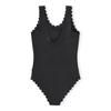 Molo [26ss] 7 8 Years Noel Black Abe Edge Uv Ruffle Swimsuit Akis9sw027
