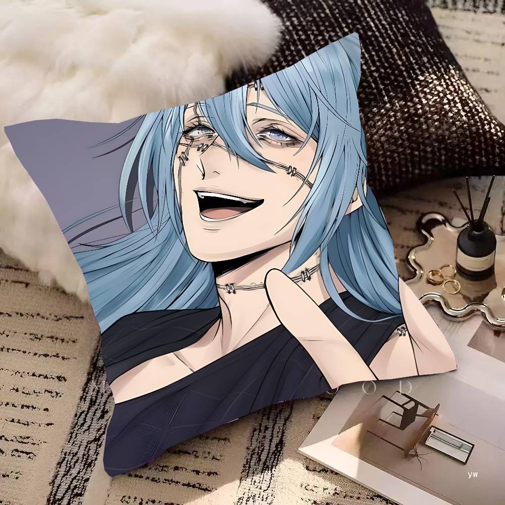 Anime Jujutsu Kaisen Mahito Pillow Case Square Pillow Bedroom Sofa Leisure Comfort Cushion Car Home Decoration