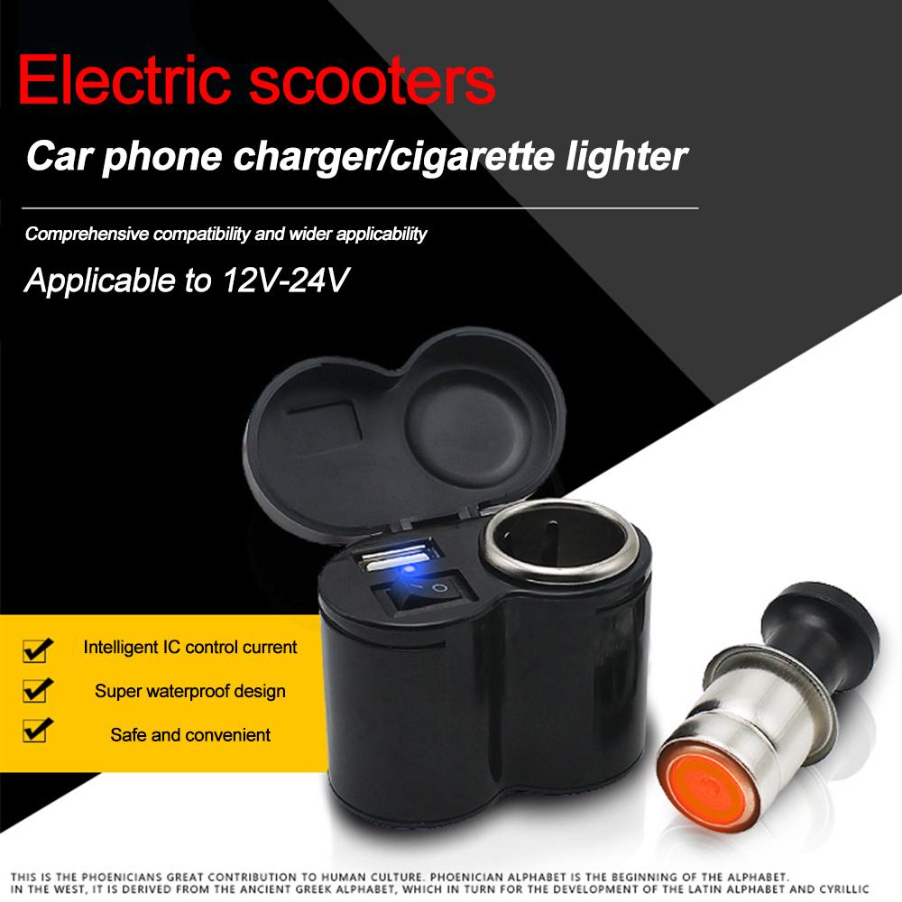 DC 12V-24V USB Ports Socket 3.1A With Switch Charger Built-In Car Camper Multi Plug Port Adapter Charger Recessed Cars