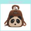 Panda Letter Shaped Backpack Childrens Cartoon Bag Detachable Shoulder Strap