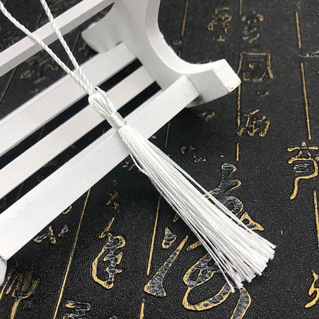 10~80Pcs Bookmark Tassels Fringe Brush Handmade Soft Craft Mini Tassels with Loops for DIY Crafts Jewelry Making Accessories