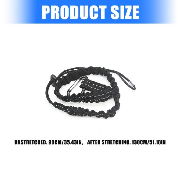 Safety Lanyard with Locking Carabiner Anti Slip Tool Tether Suitable for Construction Worker and Camping Equipment