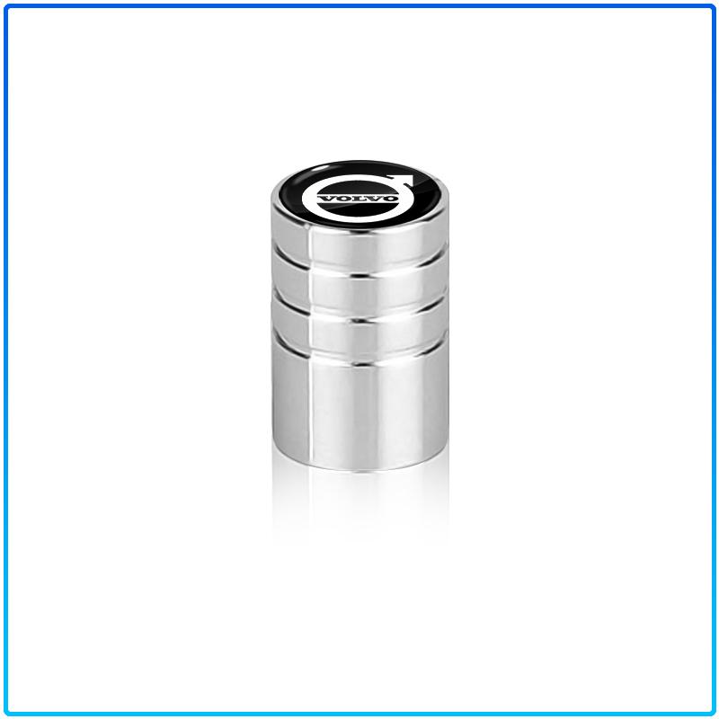 4PCS Car Wheel Tire Valve Stem Caps Airtight Cover For Volvo Rdesign XC90 S60 XC60 V70 S80 S40 V50 V40 V60 C30 S70
