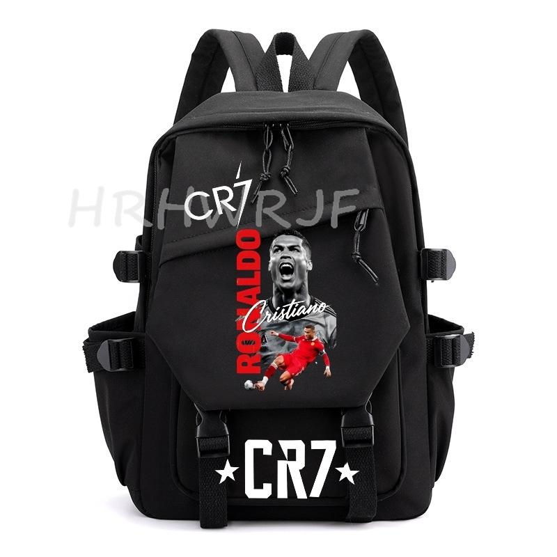 Ins Sports CR7 Backpacks Sports Casual Multi-pocket Capacity Teens Laptop School Bags Lightweight Women Men Travel Mochilas