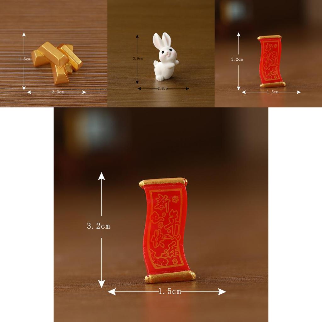 Adorable Resin Miniature Garden Rabbit Figurine Cute Animal Decoration For Modern Simple Style