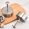 Burger Press, 4.5 Inch Hamburger Press, 304 Stainless Steel Non Stick Burger Patty Maker for Beef, Vegetables, Rice