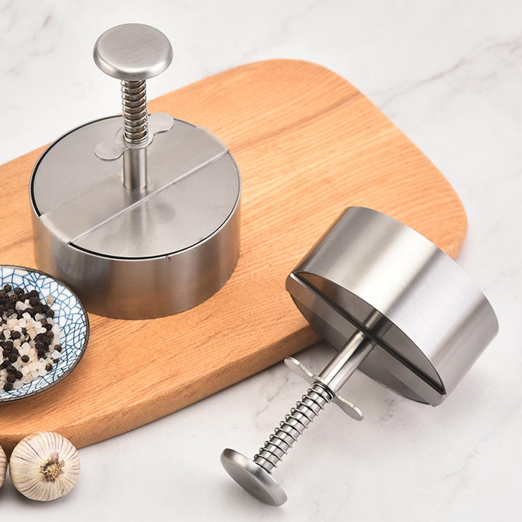 Burger Press, 4.5 Inch Hamburger Press, 304 Stainless Steel Non Stick Burger Patty Maker for Beef, Vegetables, Rice