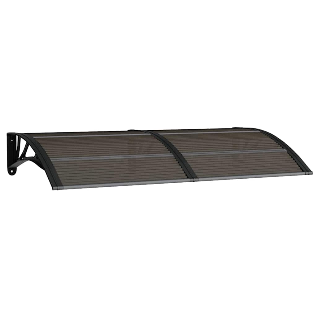 Toldo de Porta Preto 150x75 cm Policarbonato