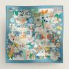 Rare Treasures Park Premium Wool And Silk Scarf For Women - 70Cm Square Towel, Elegant And Warm Decorative Shawl