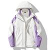 Unisex 3-in-1 Waterproof Windproof Outdoor Jacket With Fleece Liner Hiking Climbing Skiing Small Stature