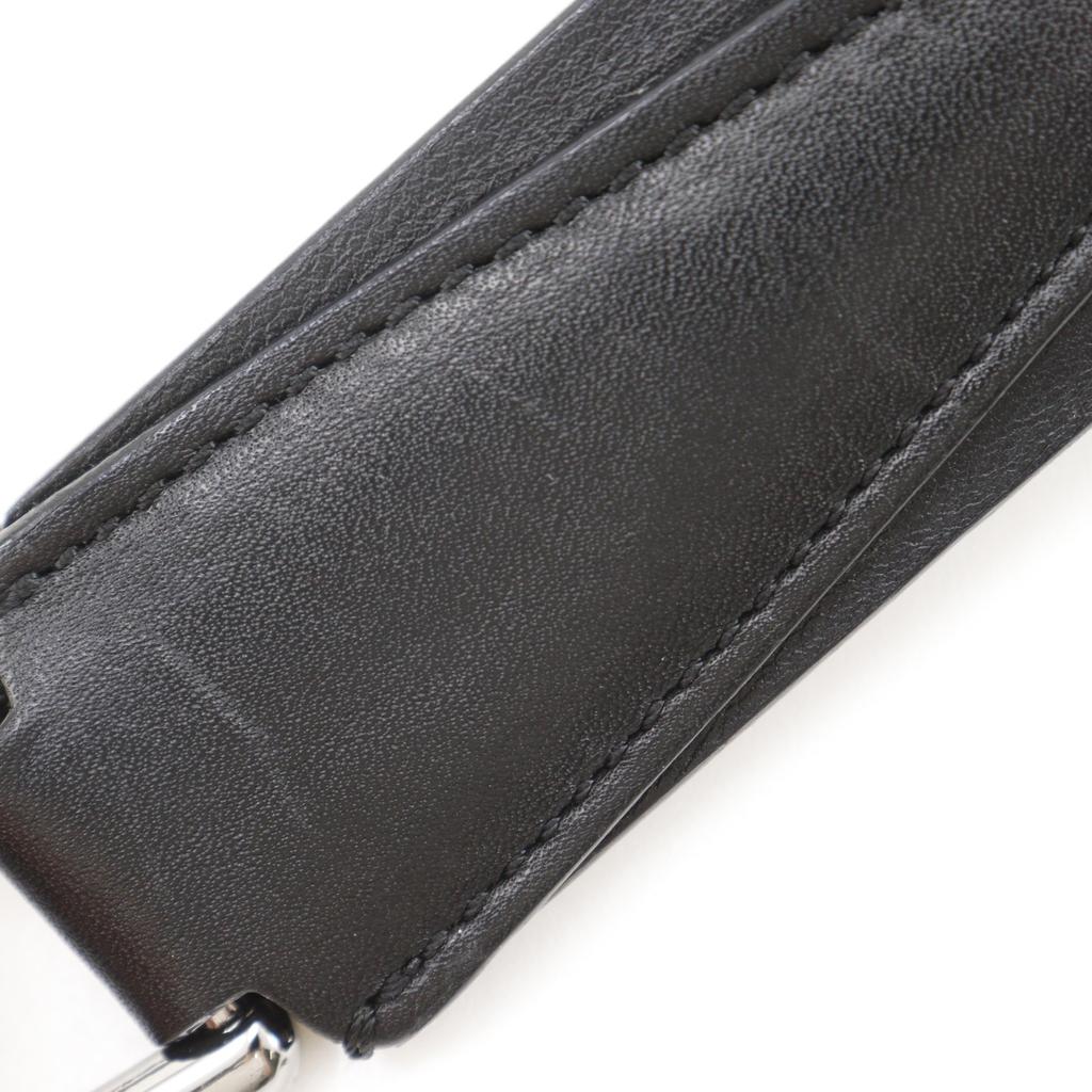 LOEWE Repeat anagram Shoulder Bag black PVC mens Used