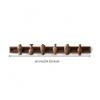 Coat Hook Rail with Sliding Hooks Decorative Wall Stylish for Entryway