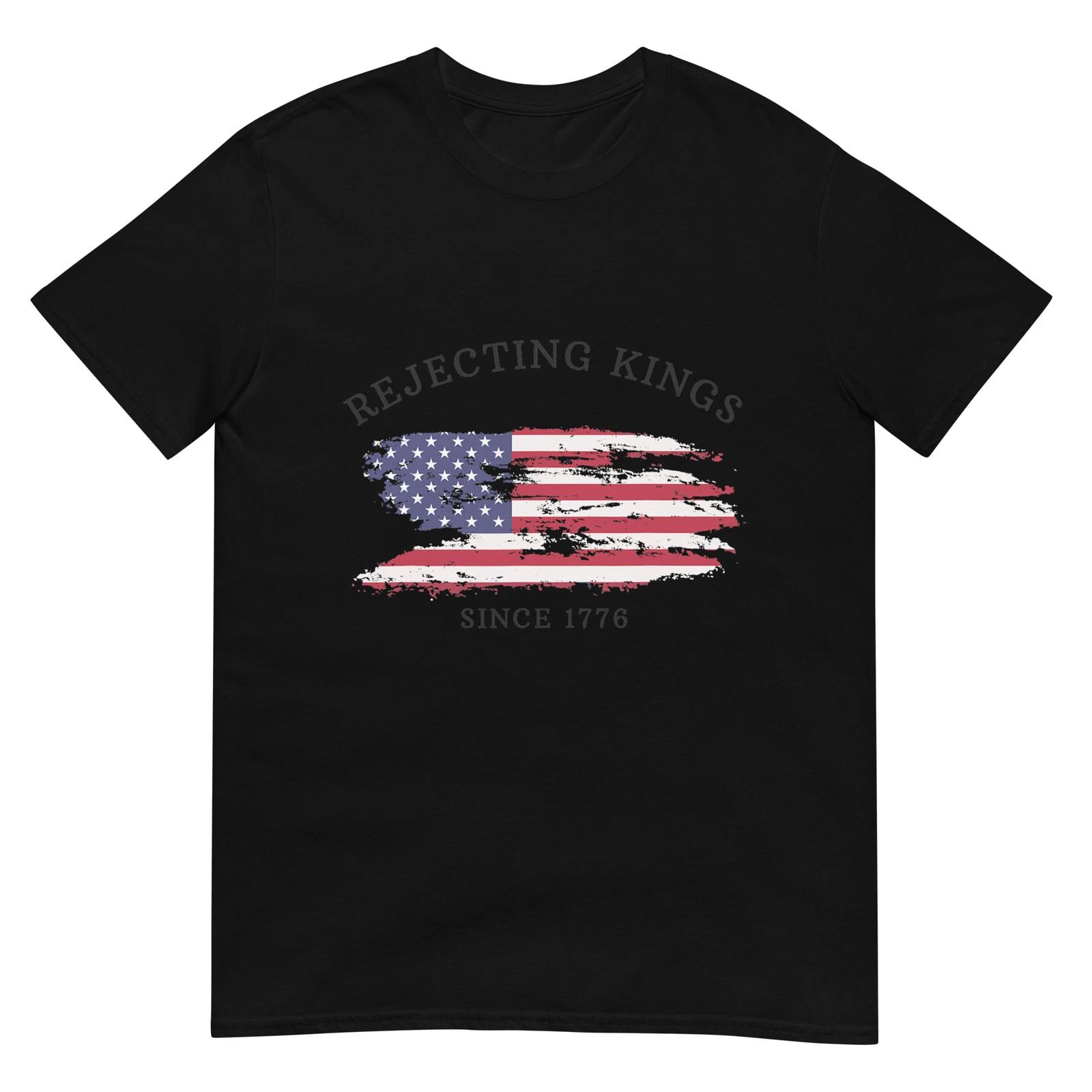 Retro Rejecting Kings Since 1776 Protest Pro Democracy T-Shirt 2XL