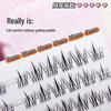120 Cluster Glue-Free Soft Begonia False Eyelashes - Korean Style