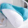 Long Pillow for Beds Cylinder Support Waist Leg Cushion Simple Solid Color Sun Lounger Backrest Pad Home Office Decor