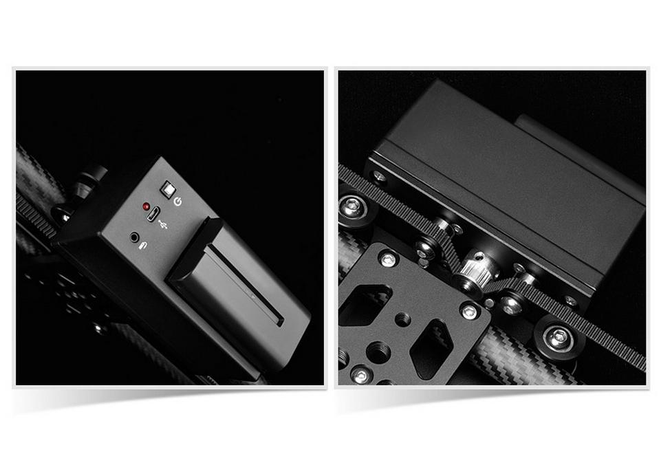 YELANGU Portable Electric Video Slider with Wireless Remote Control for DSLR Cameras