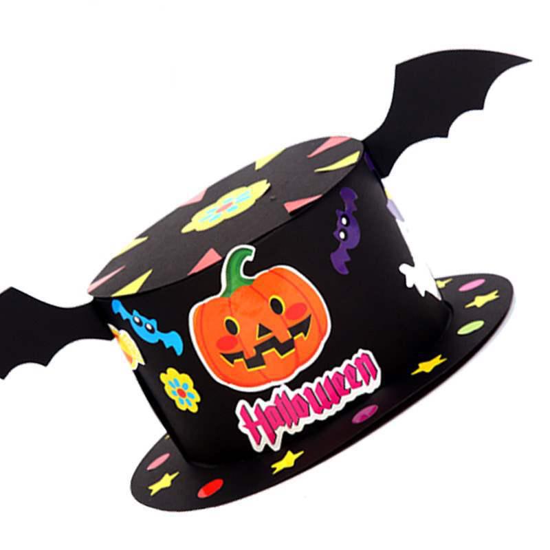 Children's Halloween DIY Paper Hat - Creative Kindergarten Decoration Prop