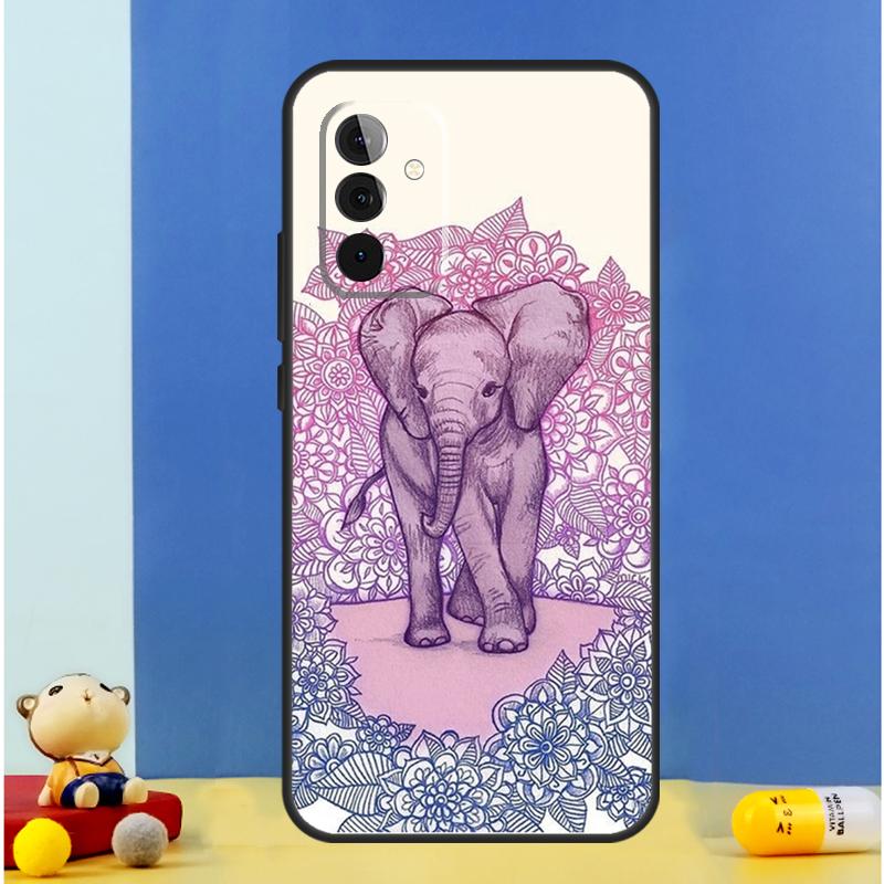 Süße Elefanten Cartoon Hülle Für Samsung Galaxy A16 A36 A56 A06 A54 A34 A14 A13 A53 A12 A22 A32 A52 A35 A17 A15 A55