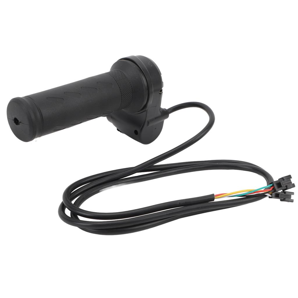 Electric Bike Throttle Grip Universal Electric Bicycle Scooter Wire Twist Throttle Grip with 2 Keys Waterproof Speed