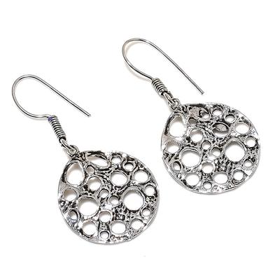 Natural Traditional Look Gemstone 925 Sterling Silver Gift Earring 1.73" S9B62