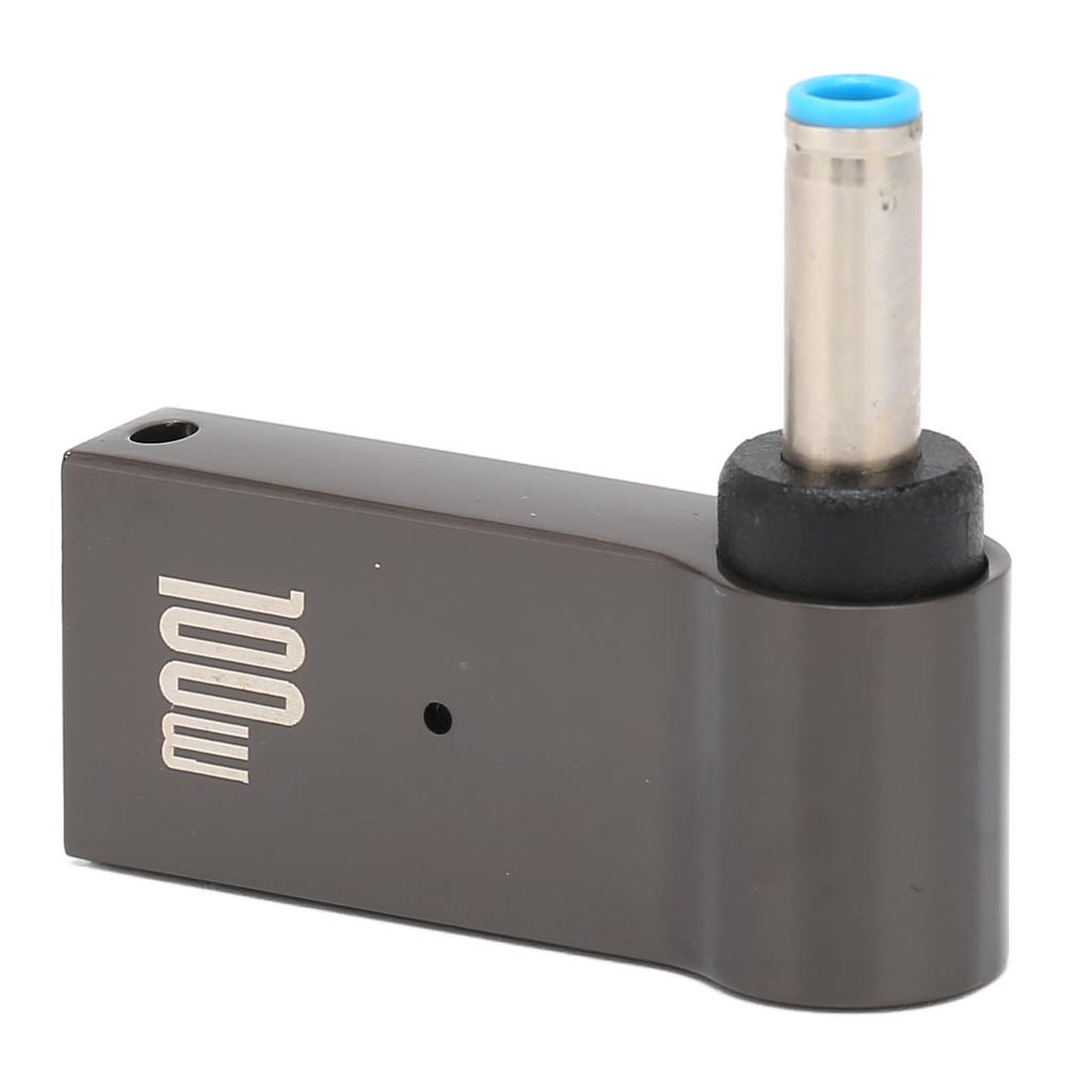 100W 5A PD Charge Converter Type C Female to Male 4.5x3.0mm Aluminum Alloy Shell PD Charging Adapter for HP Laptop