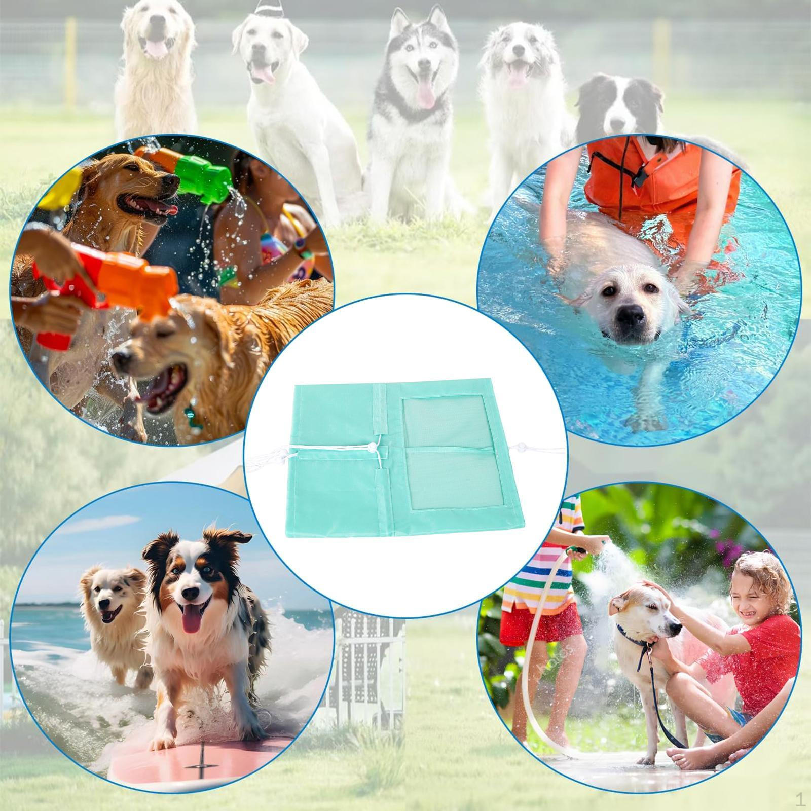 

Регулируемая шапочка для душа для собак, ванна, наушники для собак, шапочка для ухода за собаками, плавание зелёный