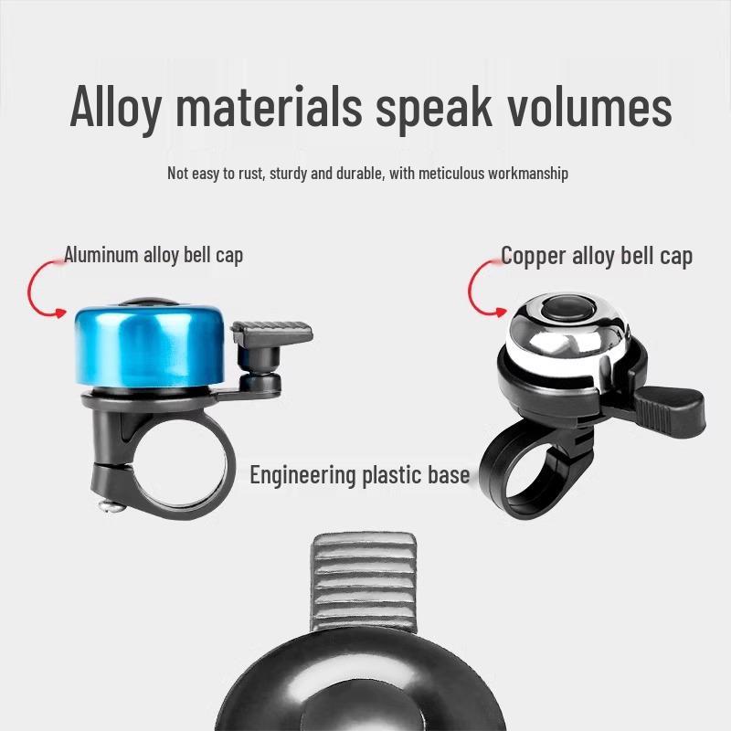 Super Loud Universal Bicycle Bell for Mountain & Road Bikes - Large Volume Bike Horn Cycling Accessory