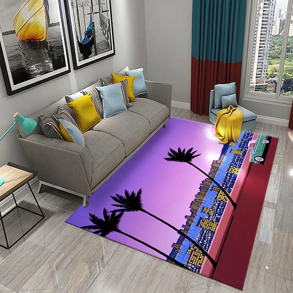 Classic Retro Poster Carpet for Living Room Bedroom Mat Home Decor Childrens Room Floor Rug Bathroom Mat Doormat Entrance Carpet