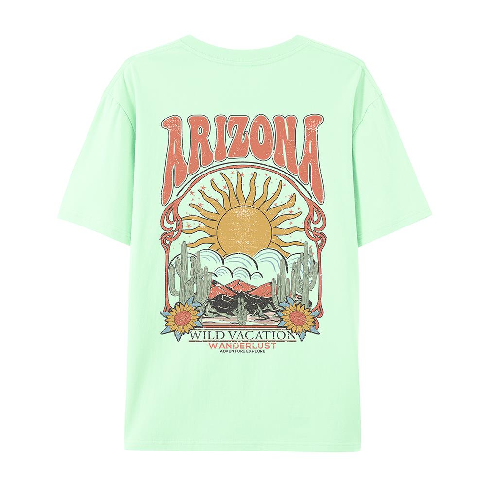 Arizona Scenery Printed Womens T-Shirt Harajuku Personality Tshirt Fashion Casual Clothing Breathable Summer T Shirts Women