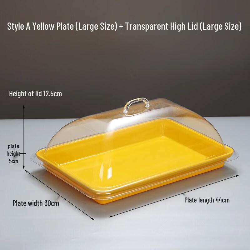 Jingbaodi Commercial Rectangular Melamine Display Tray with High Lid