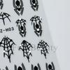 New Nail Art Stickers Ins Halloween Dark Series Spider Web Spider with Diamond Nail Art Stickers