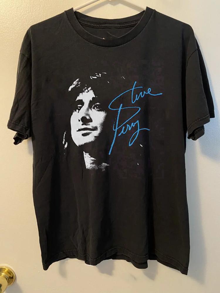 Steve Perry Signature Black Shirt Unisex Concert S5XL R139 Unisex T-Shirt XXXXL