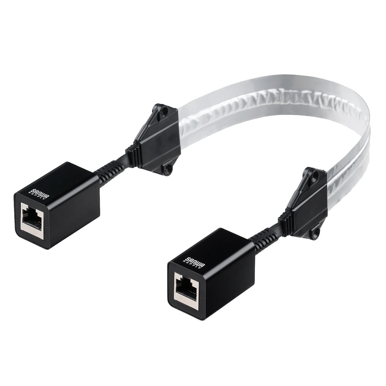 

Sanwa Direct 44cm CAT5e Flat LAN and Thin Type with Tape and Wood Screws for Installation Cable, Gap-Fits Doors, Windows, Doors, (500-LAN5E-FLFF),