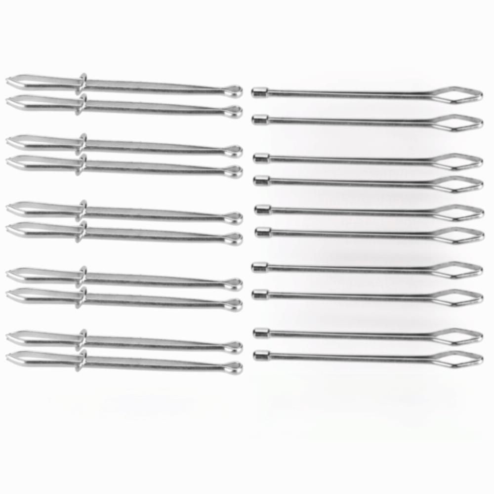 20Pcs Easy Quick Insert Drawstring Threader Metal Clip Elastic Cord Threader For Hoodies