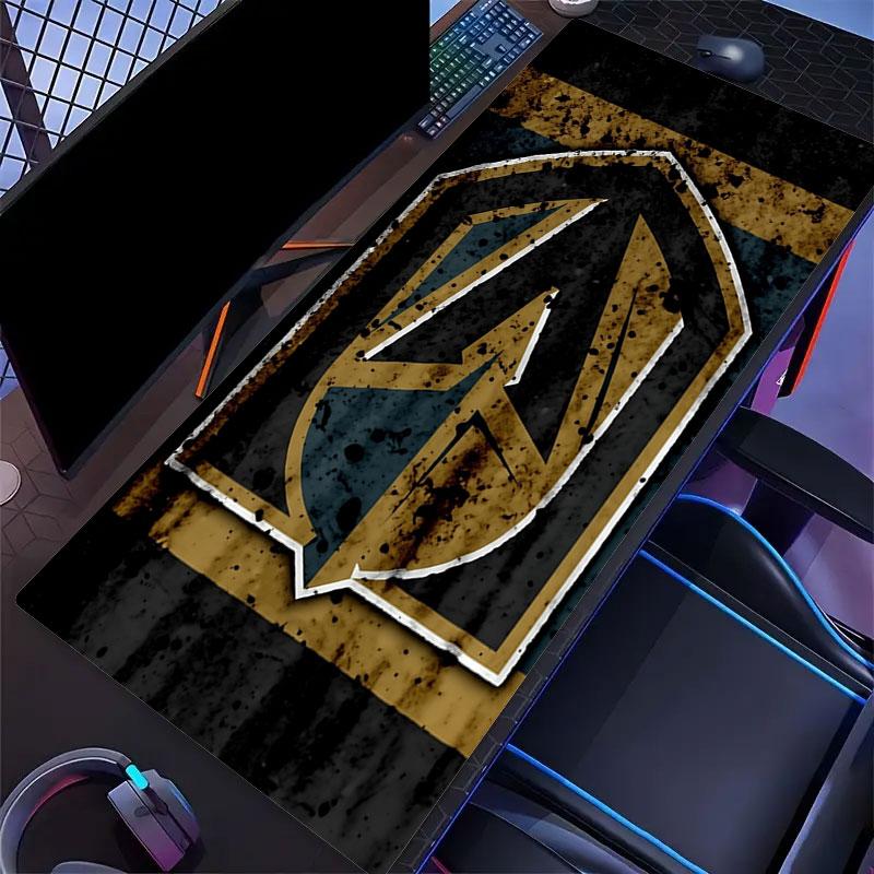 Vegas Golden Knights Mouse Pad, Large Gaming Desk Mat, Non-slip XXL Mousepad for Laptop & Tablet, Mini PC Playmat with Stitched Edges