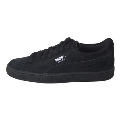 Semišové Jr Klasické Černé Dětské Tenisky Puma-Stříbrné 355110-52
