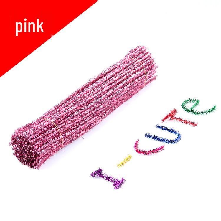 Ten-Color Glitter Chenille Stems: DIY Christmas Crafts and Children's Handicrafts