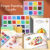 12-Color Finger Paint Ink Pad Set for Kids' Creative Art & Education