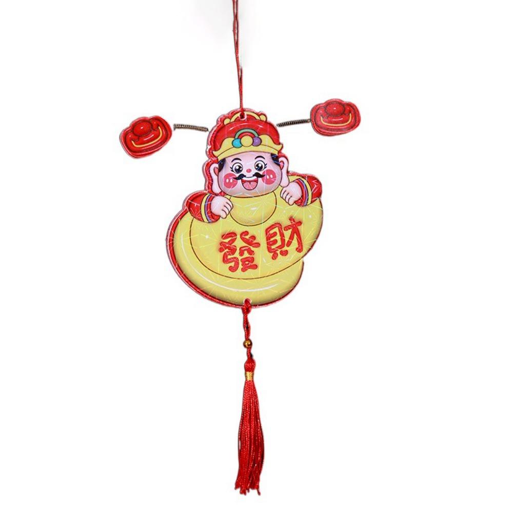 Cartoon Shaking Head God Pendant 3D Spring Festival Magnet  Refrigerator