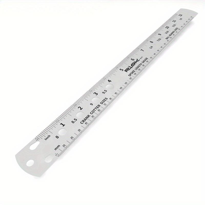 

1pc Bicycle Spoke Measuring Tool for Crank Cotter And Ball Bearings, Suitable for Metric And Fractional Measurements, Tool for Bike Repairs